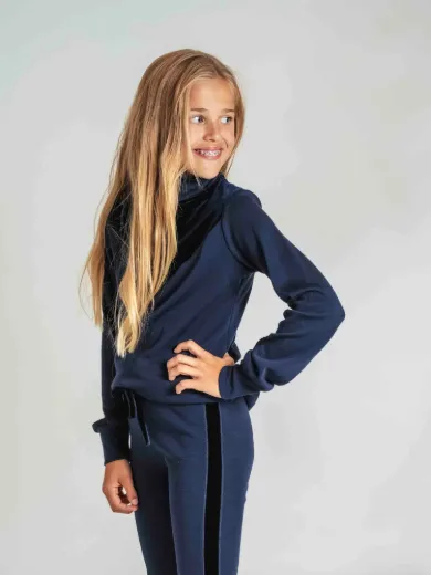 Bilde av WoolLand Sirdal Merino Slengbukse Blue Ink